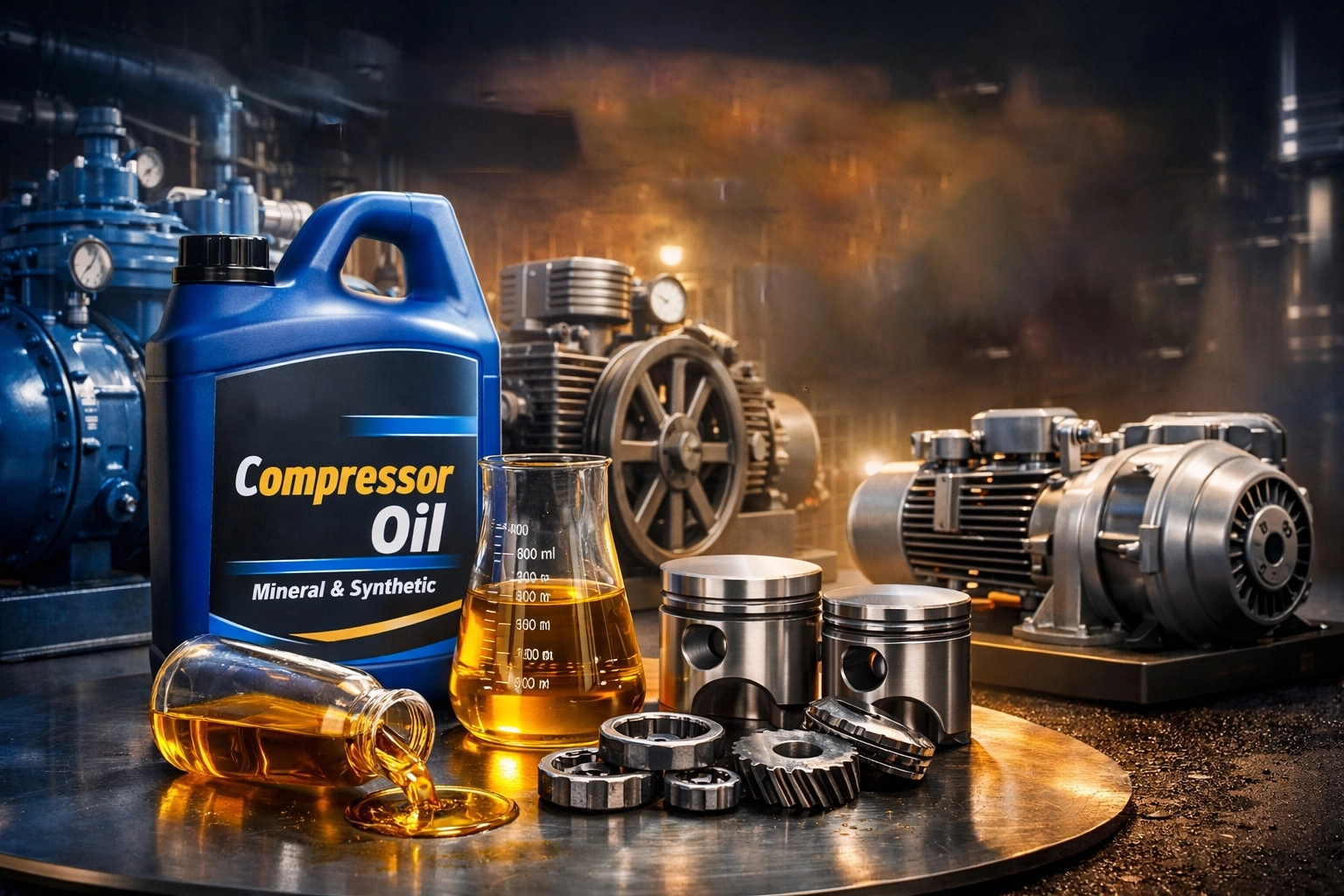 روغن کمپرسور چیست؟ | انواع، مزایا و راهنمای انتخاب تخصصی