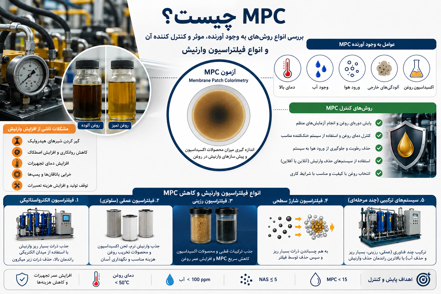 MPC چیست؟ بررسی انواع روش‌های به وجود آورنده، عوامل مؤثر، روش‌های کنترل و انواع فیلتراسیون وارنیش